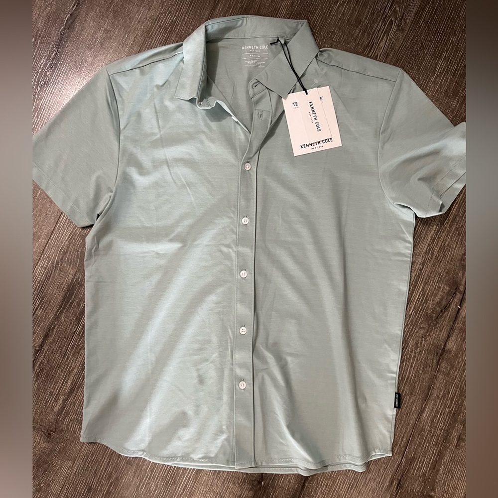 Kenneth Cole Men's Mint Button-Down Shirt